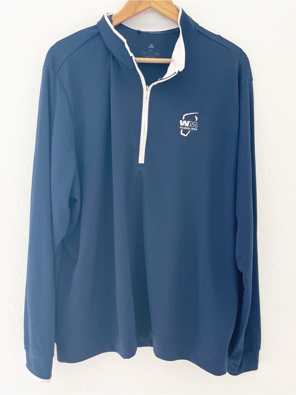 Adidas waste management quarter zip shirt size 2XL